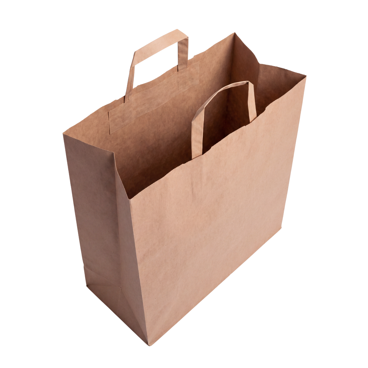 Kraft paper bag, open cutout